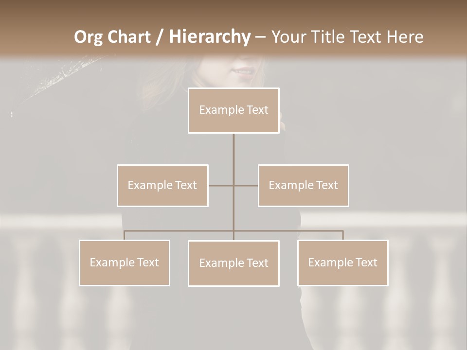 Forest Rain Face PowerPoint Template