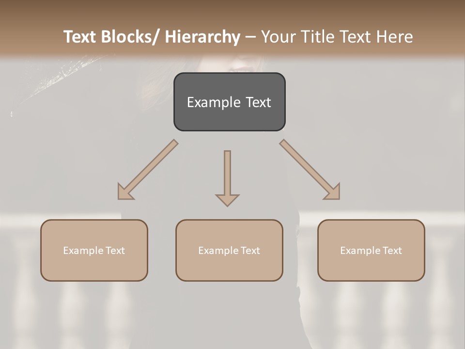 Forest Rain Face PowerPoint Template