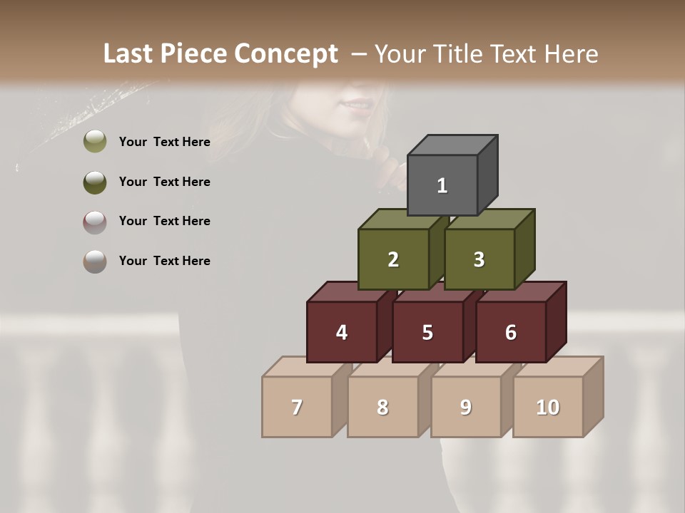 Forest Rain Face PowerPoint Template