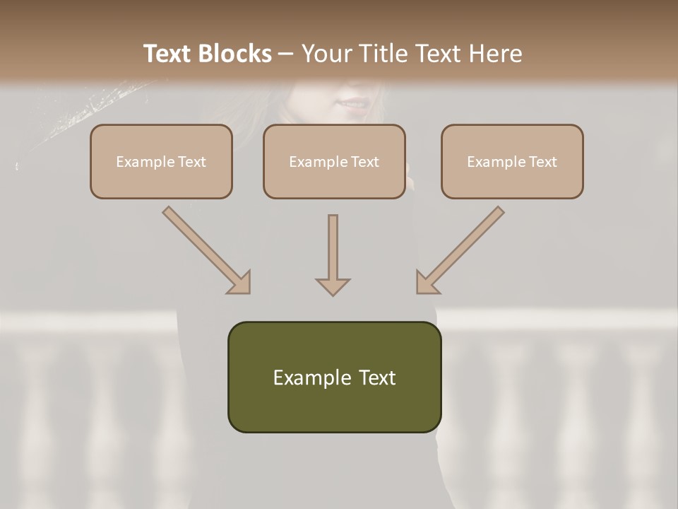 Forest Rain Face PowerPoint Template