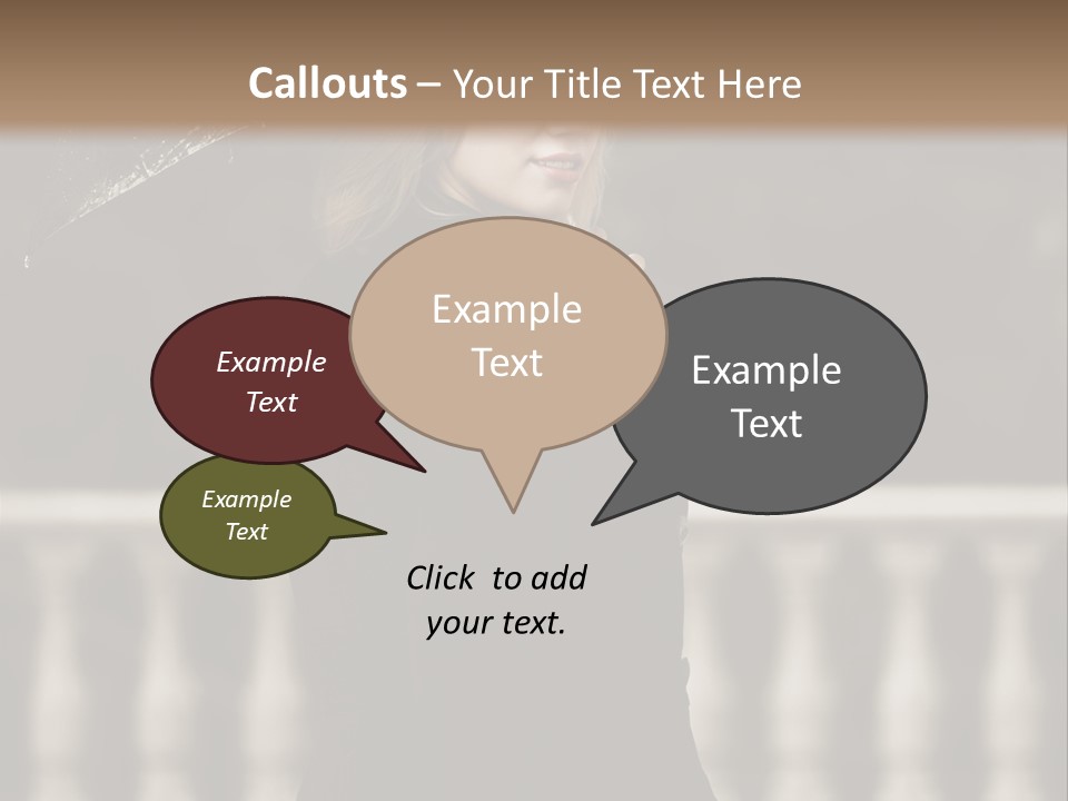 Forest Rain Face PowerPoint Template