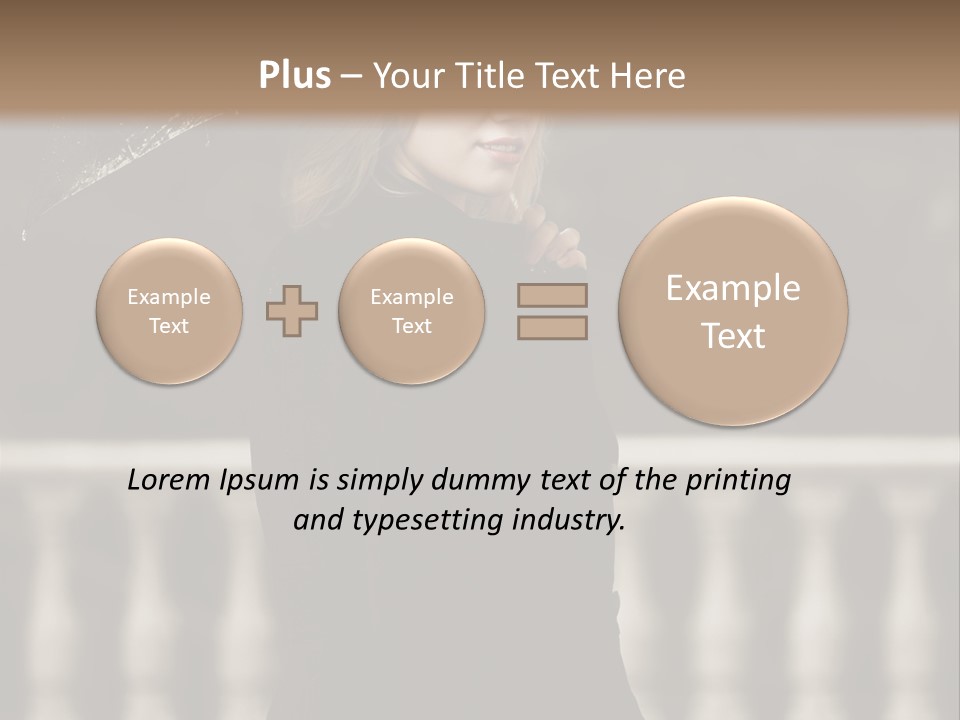 Forest Rain Face PowerPoint Template
