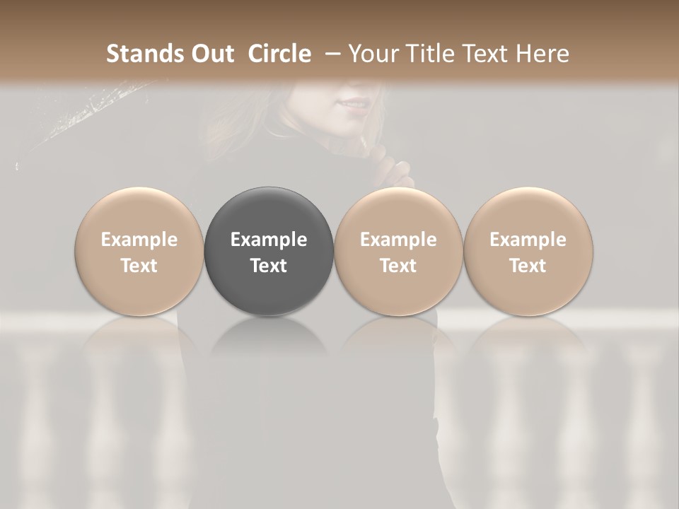 Forest Rain Face PowerPoint Template