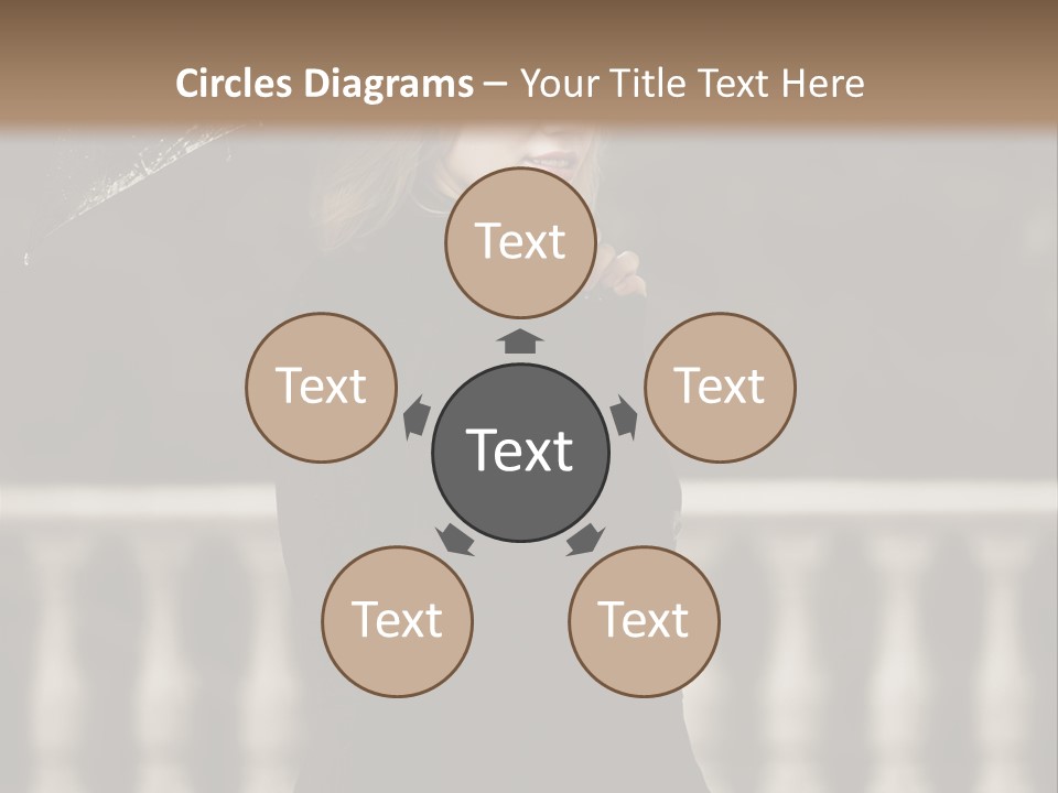 Forest Rain Face PowerPoint Template