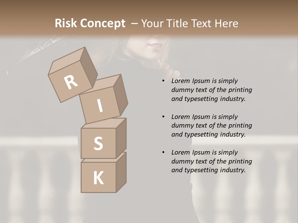 Forest Rain Face PowerPoint Template