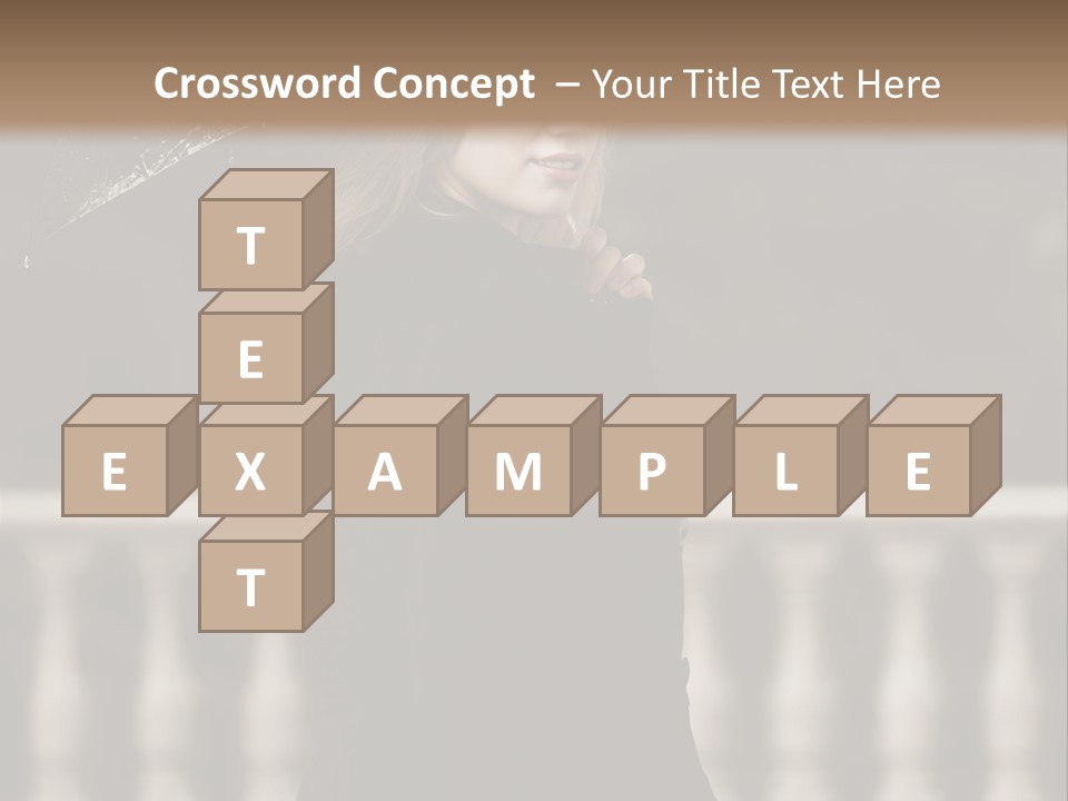 Forest Rain Face PowerPoint Template