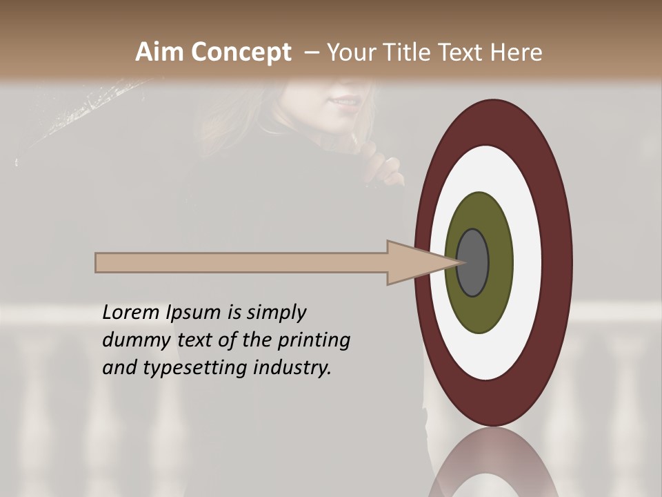 Forest Rain Face PowerPoint Template