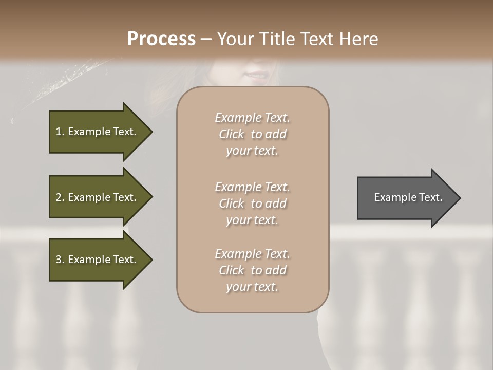 Forest Rain Face PowerPoint Template