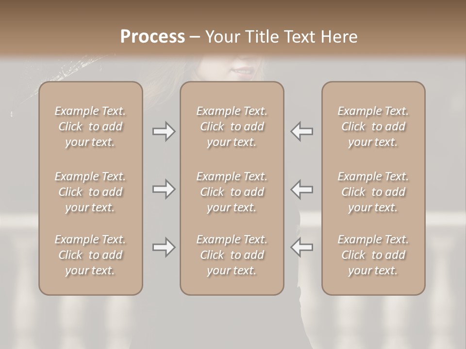 Forest Rain Face PowerPoint Template