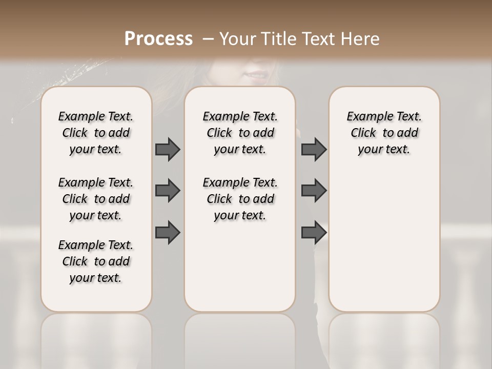 Forest Rain Face PowerPoint Template