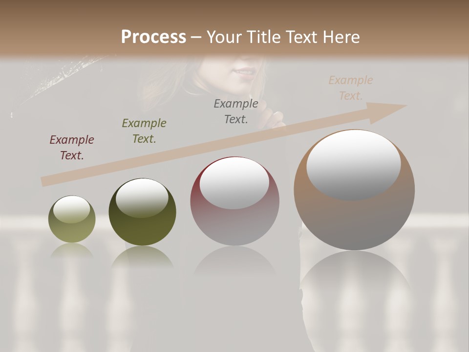 Forest Rain Face PowerPoint Template