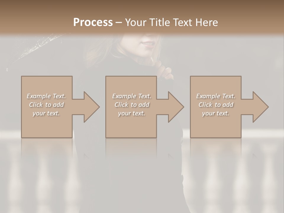 Forest Rain Face PowerPoint Template