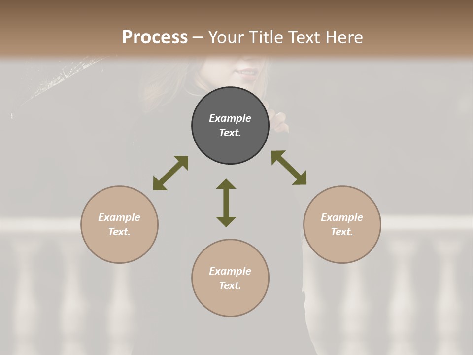Forest Rain Face PowerPoint Template