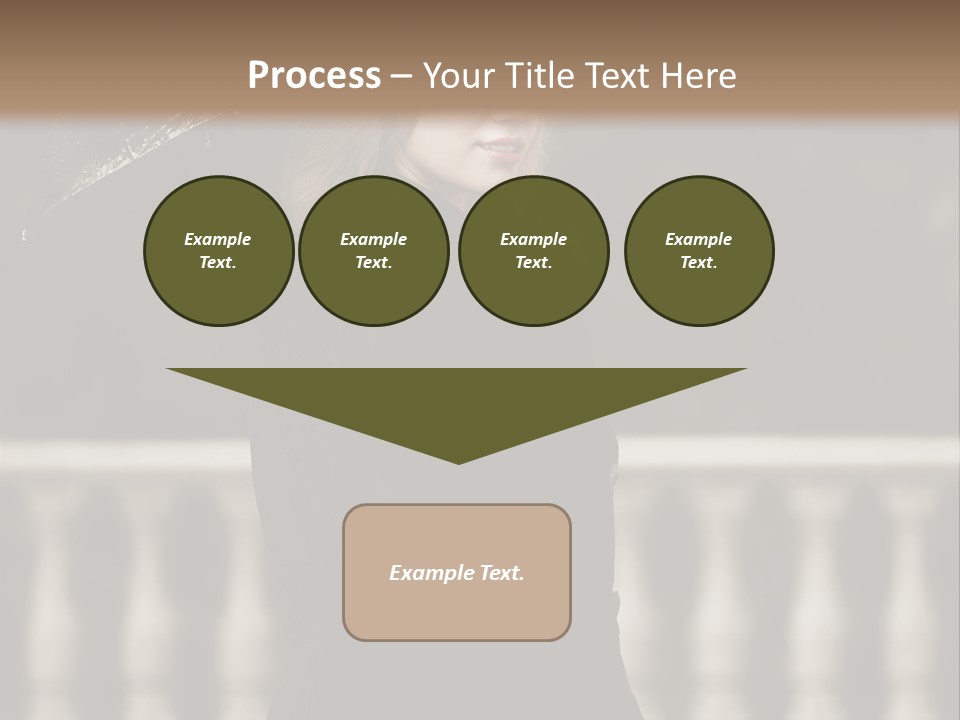 Forest Rain Face PowerPoint Template