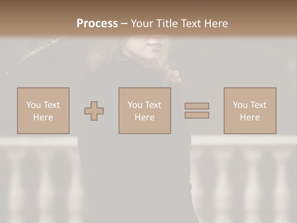 Forest Rain Face PowerPoint Template