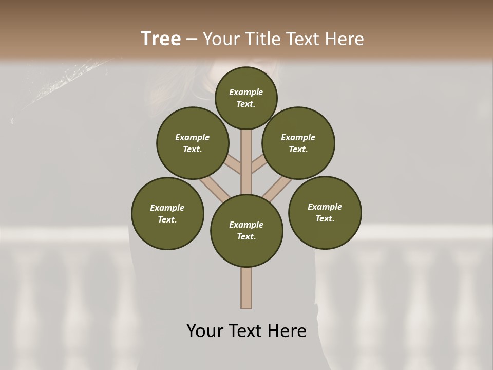 Forest Rain Face PowerPoint Template