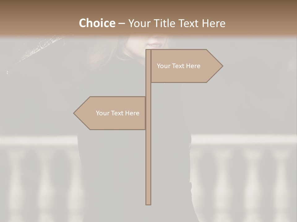 Forest Rain Face PowerPoint Template
