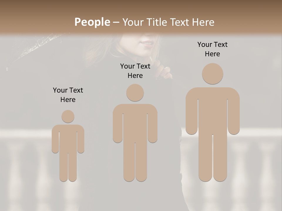 Forest Rain Face PowerPoint Template