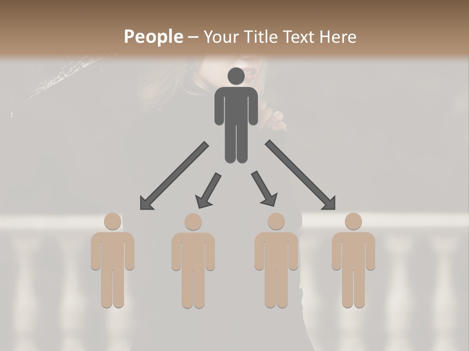 Forest Rain Face PowerPoint Template