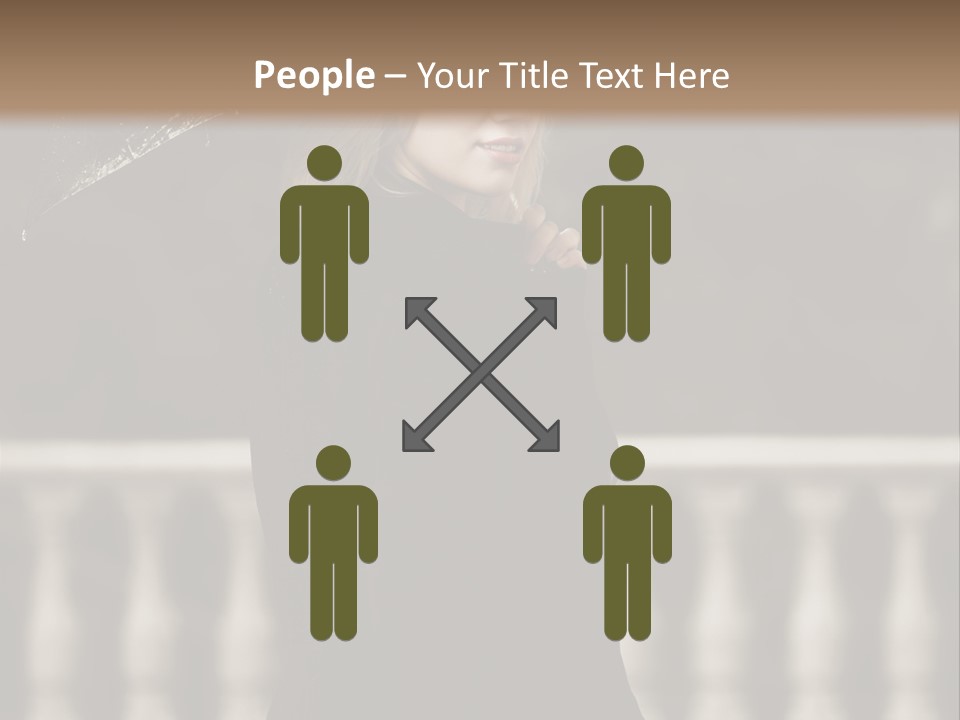 Forest Rain Face PowerPoint Template