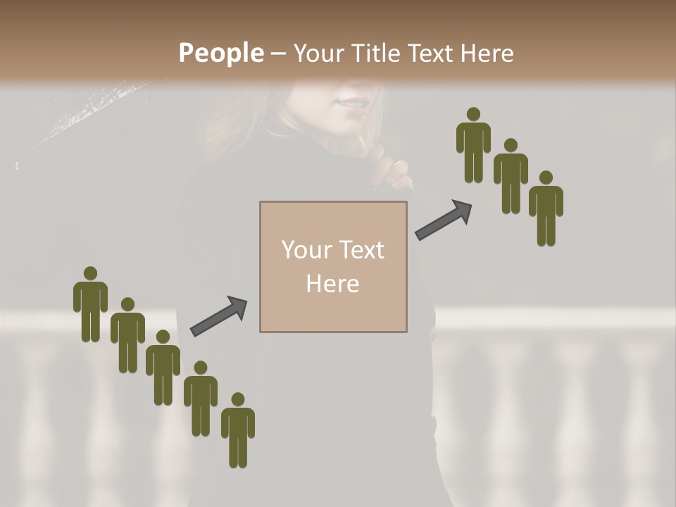 Forest Rain Face PowerPoint Template