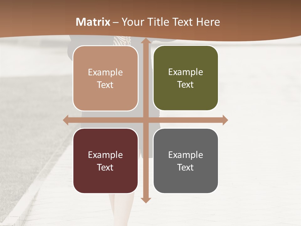 Lady Person Thoughtful PowerPoint Template