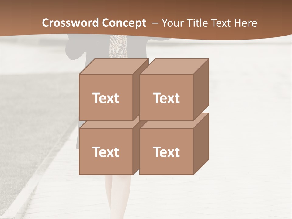 Lady Person Thoughtful PowerPoint Template