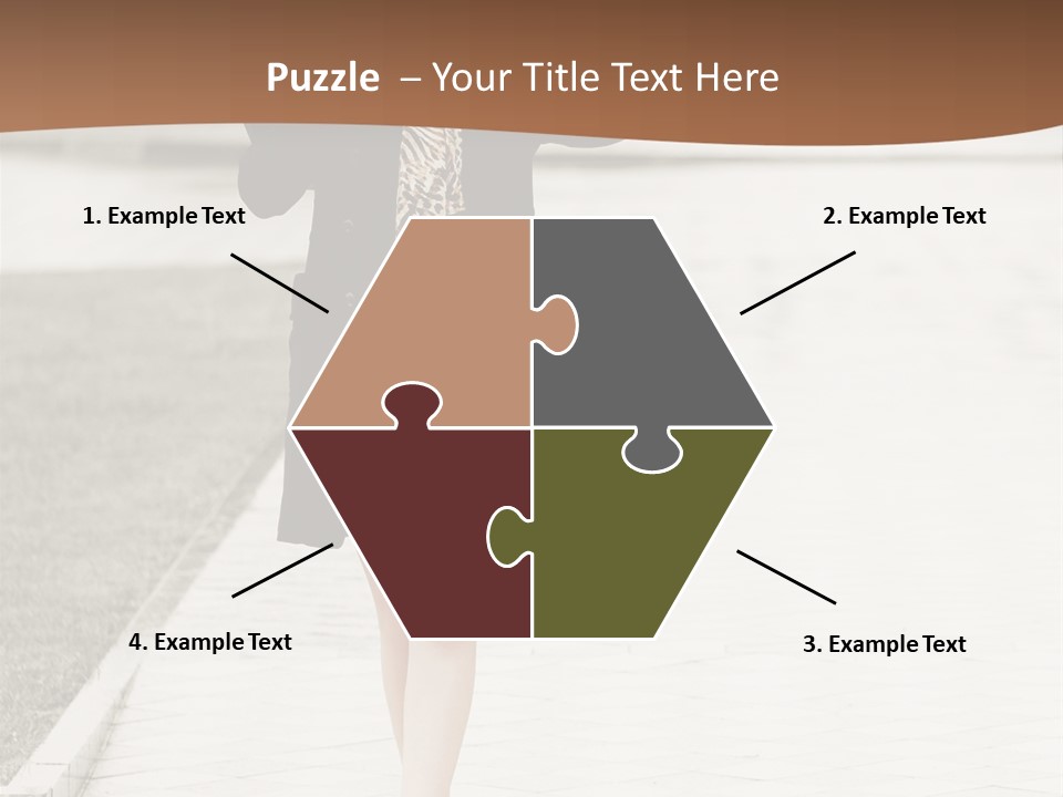 Lady Person Thoughtful PowerPoint Template