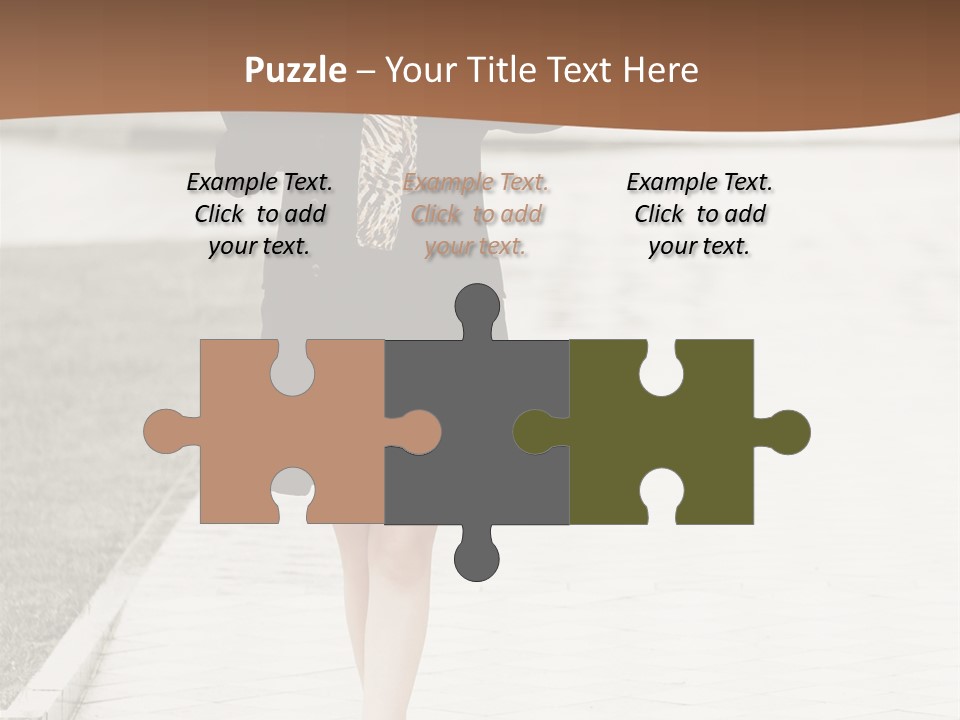 Lady Person Thoughtful PowerPoint Template