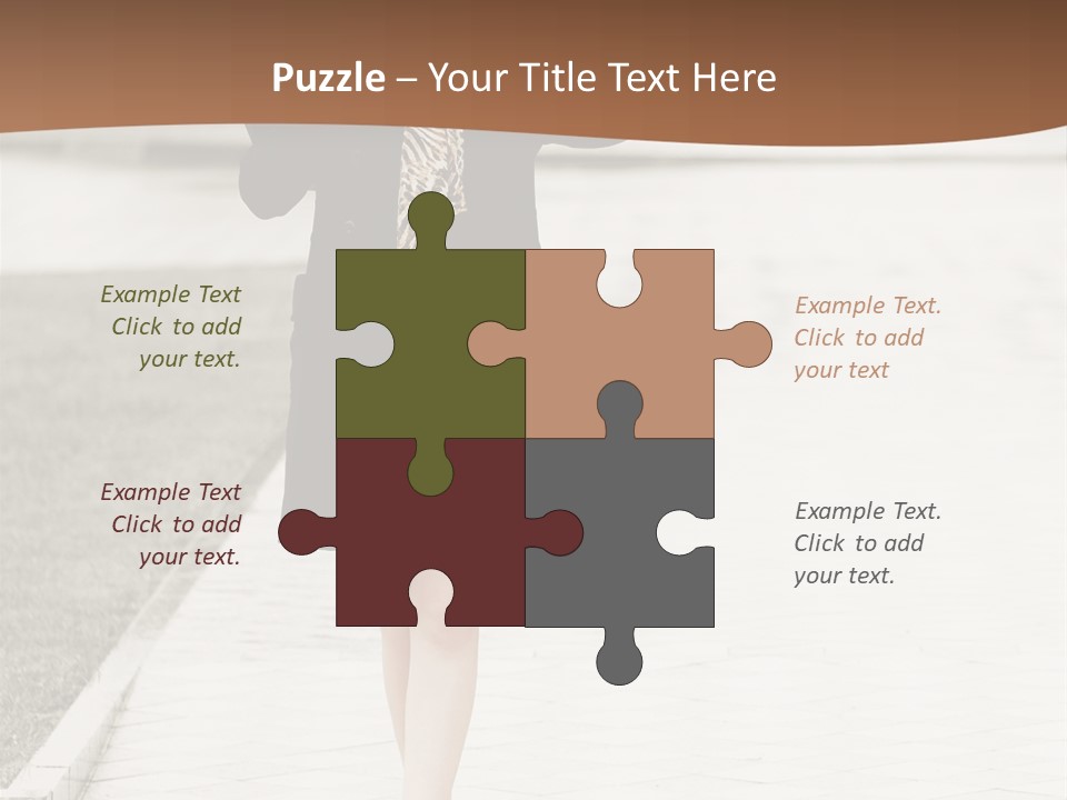 Lady Person Thoughtful PowerPoint Template