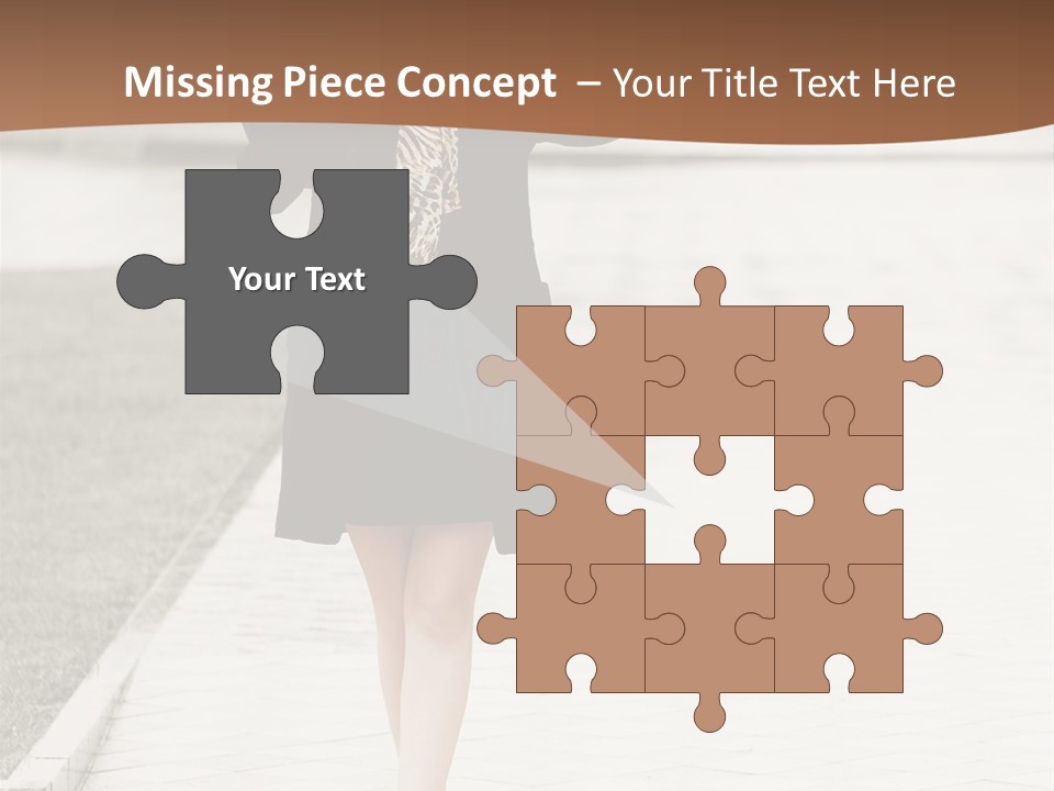 Lady Person Thoughtful PowerPoint Template