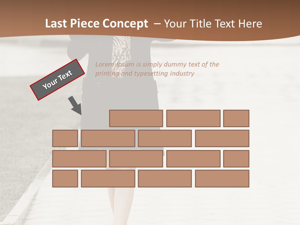Lady Person Thoughtful PowerPoint Template