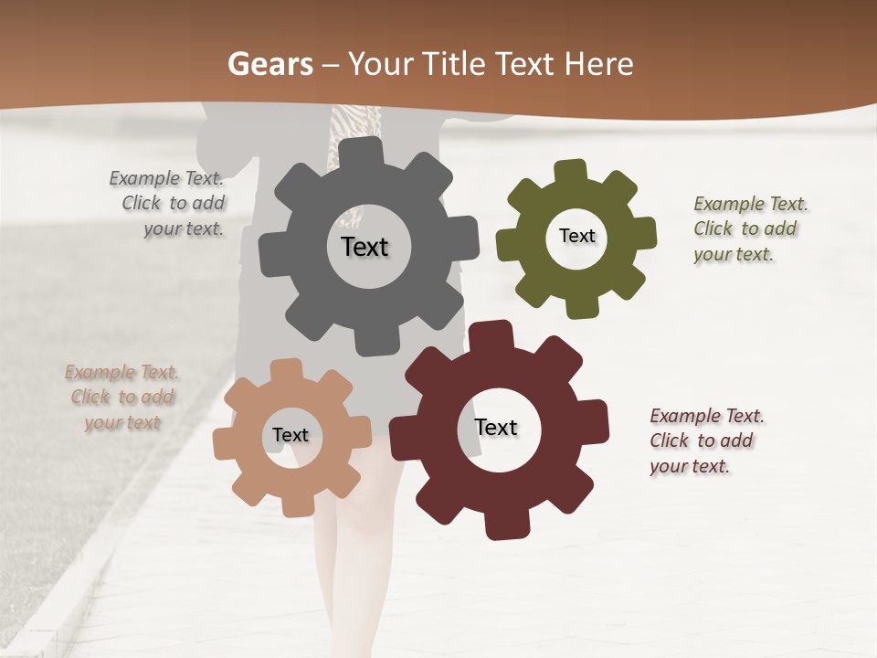 Lady Person Thoughtful PowerPoint Template