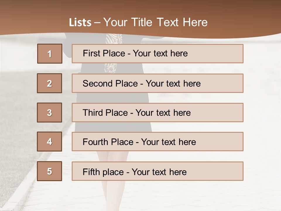 Lady Person Thoughtful PowerPoint Template