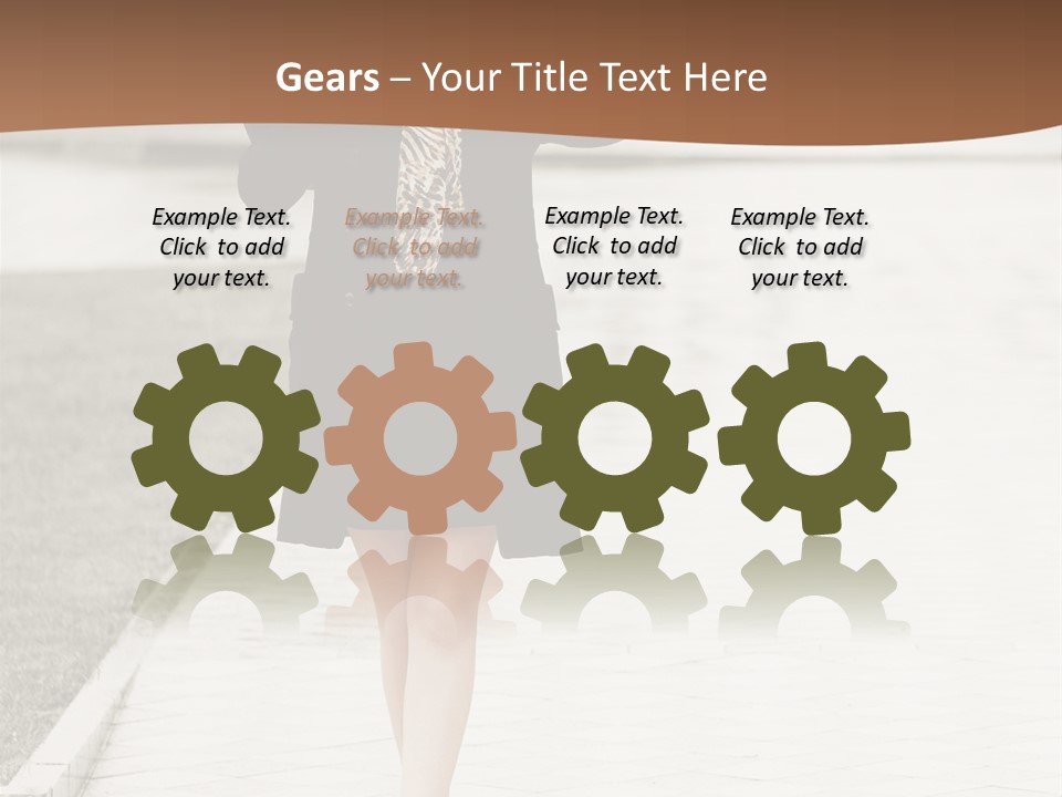 Lady Person Thoughtful PowerPoint Template