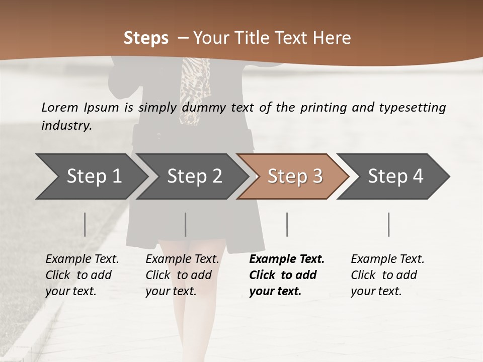 Lady Person Thoughtful PowerPoint Template