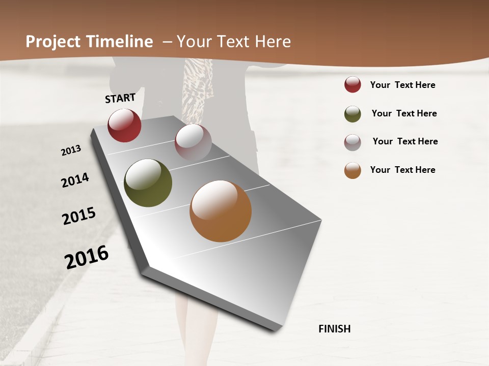 Lady Person Thoughtful PowerPoint Template