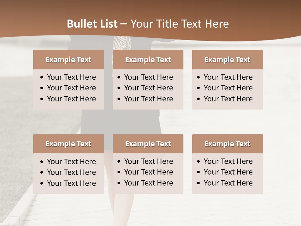 Lady Person Thoughtful PowerPoint Template