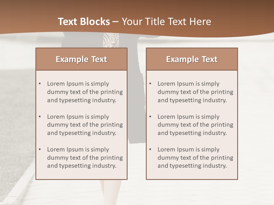 Lady Person Thoughtful PowerPoint Template