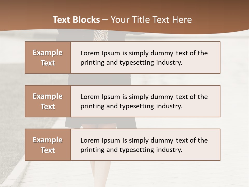 Lady Person Thoughtful PowerPoint Template