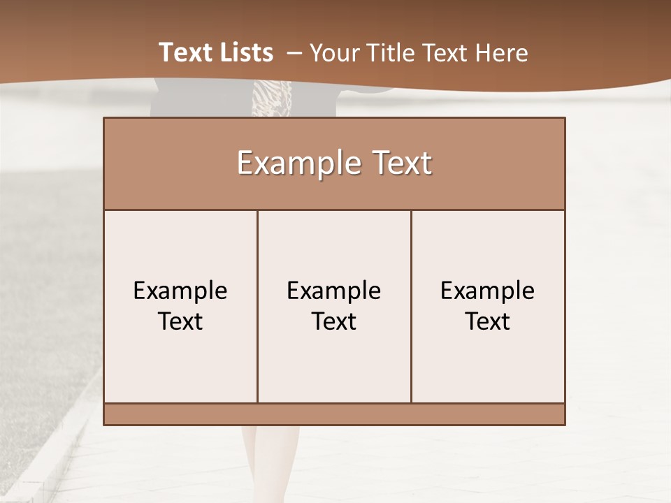 Lady Person Thoughtful PowerPoint Template