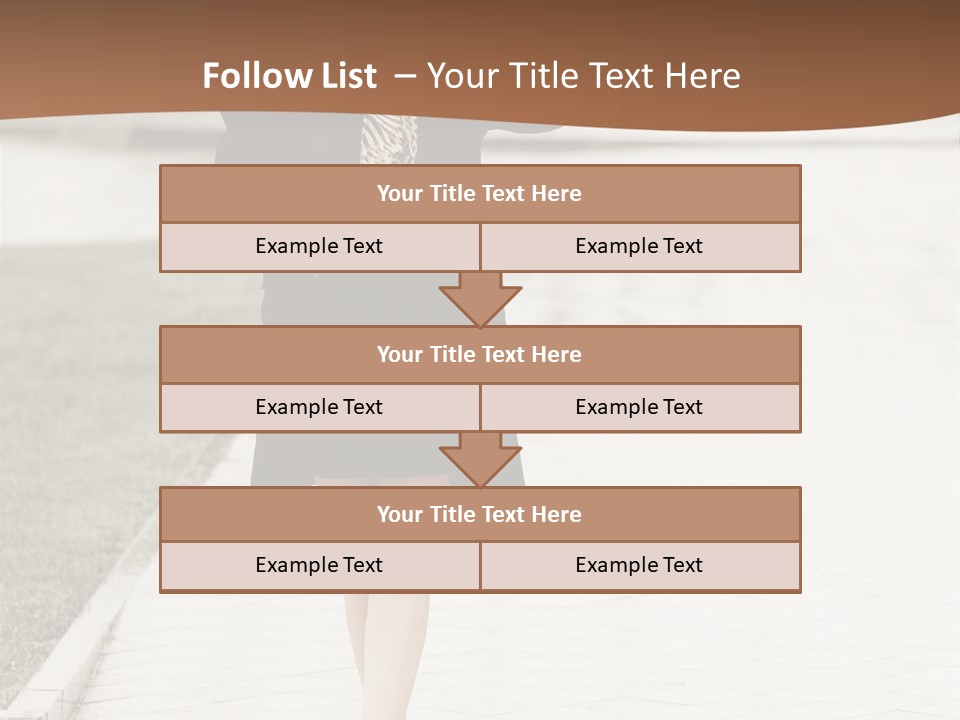 Lady Person Thoughtful PowerPoint Template