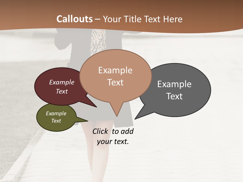 Lady Person Thoughtful PowerPoint Template