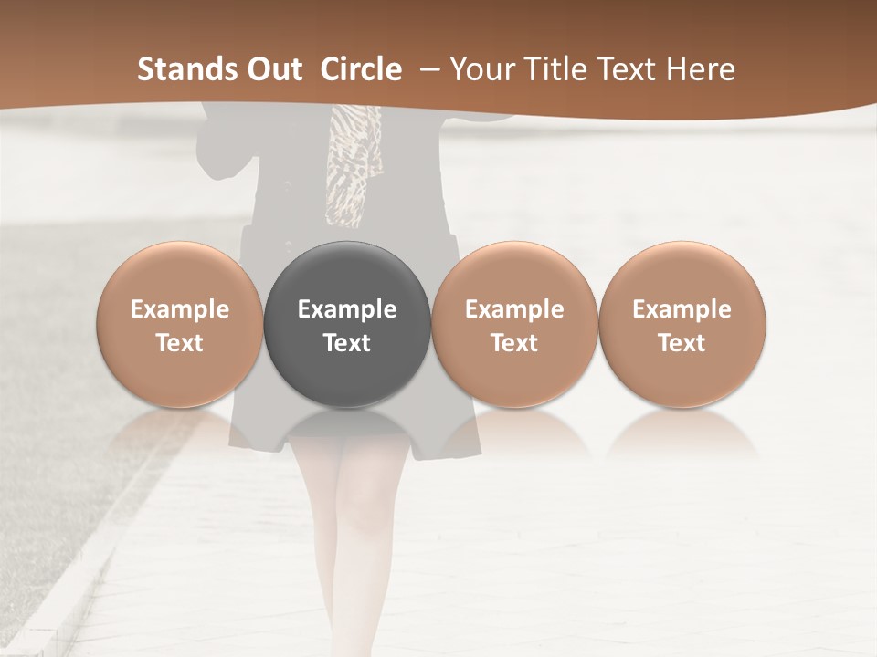 Lady Person Thoughtful PowerPoint Template
