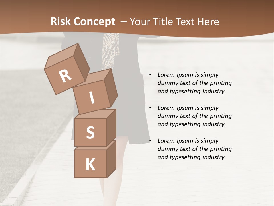 Lady Person Thoughtful PowerPoint Template