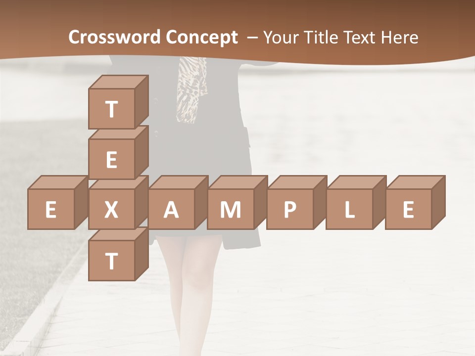 Lady Person Thoughtful PowerPoint Template