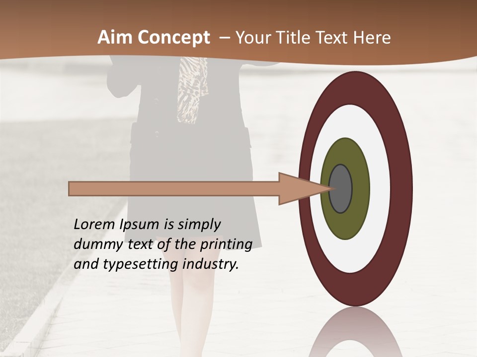 Lady Person Thoughtful PowerPoint Template