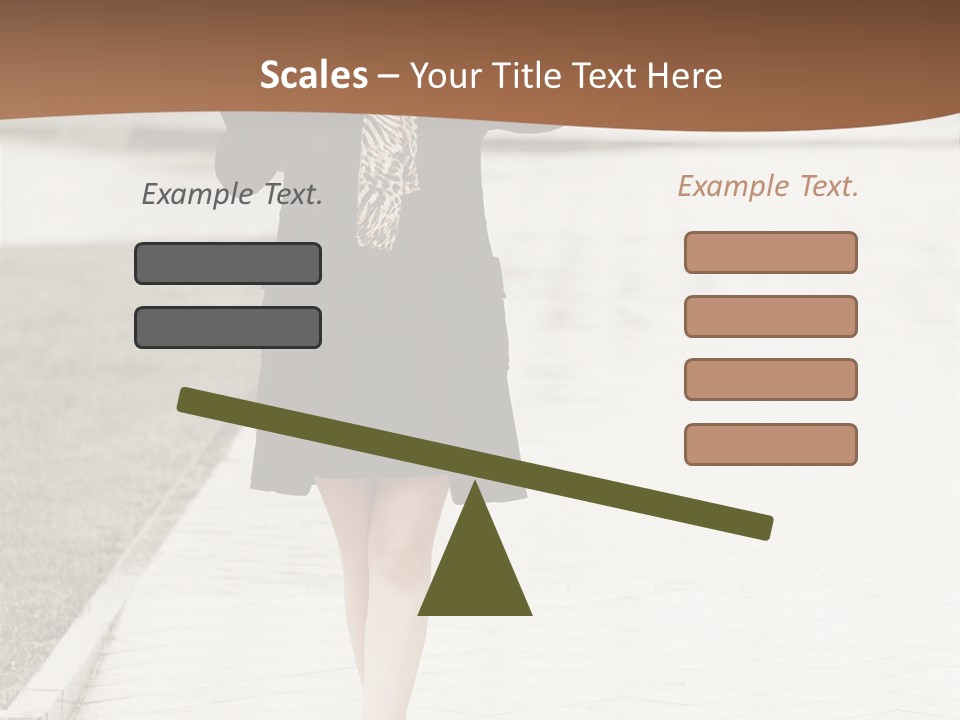 Lady Person Thoughtful PowerPoint Template