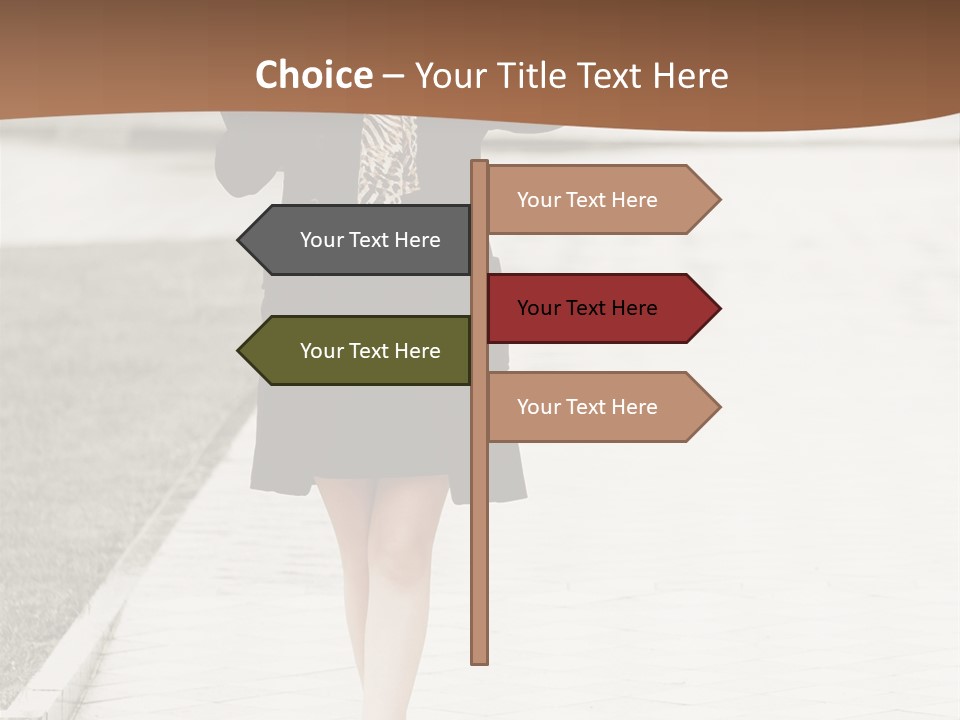 Lady Person Thoughtful PowerPoint Template