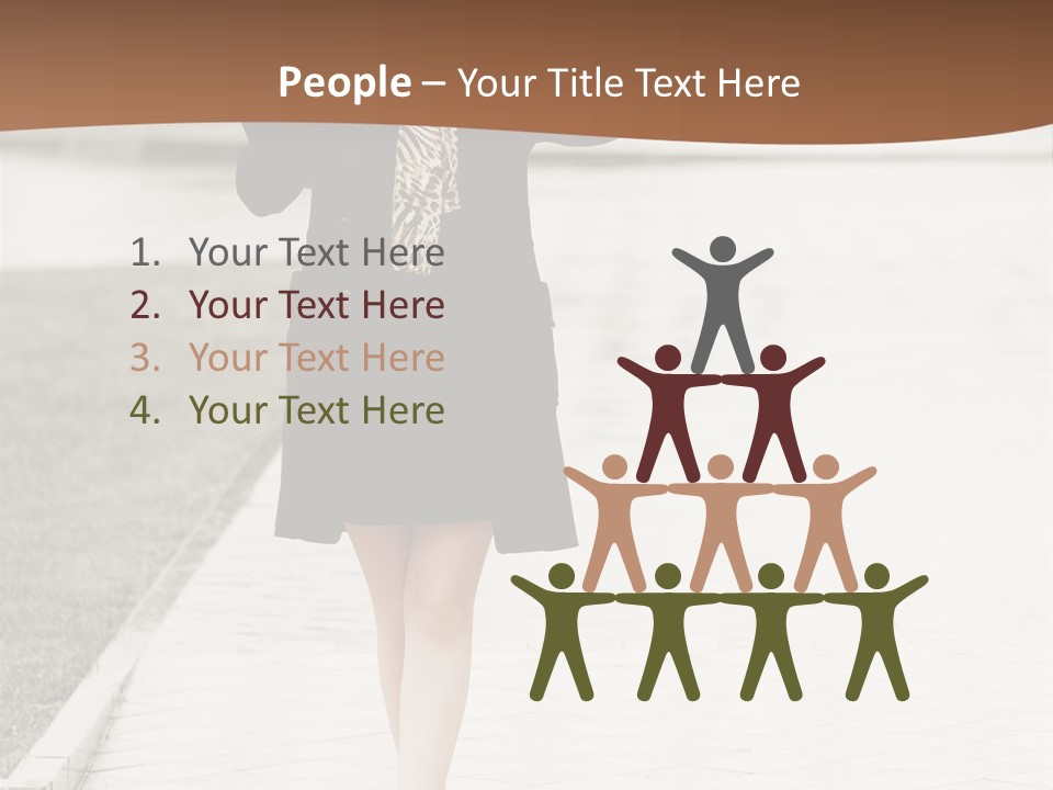 Lady Person Thoughtful PowerPoint Template